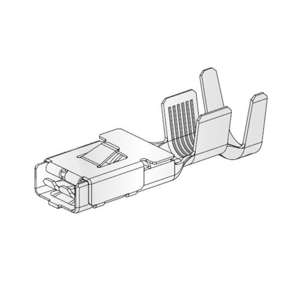 Leistungsflachsteckhülse MAXI F800, 8-10mm²