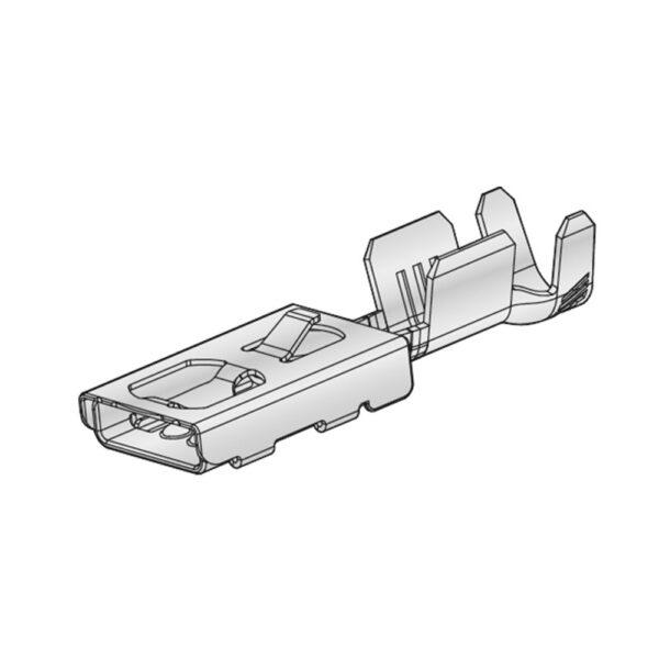 Blade Receptacle F480E, 4.8mm, 0.35-0.5mm²