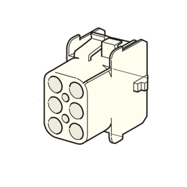 Universal-MATE-N-LOK Buchsengehäuse, 6-polig