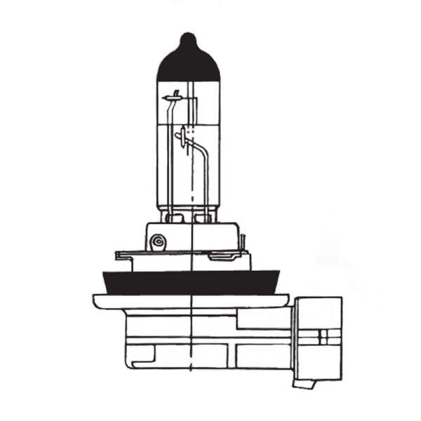 Headlamp Bulb H11, 24V, 70W, PGJ19-2