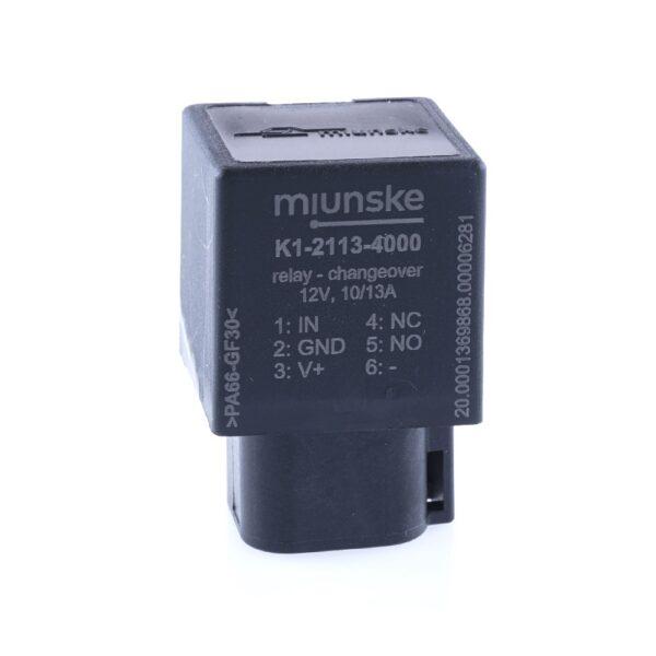 Relay 12V, 10/13A, changeover contact, with diode, IP68 with DEUTSCH connector