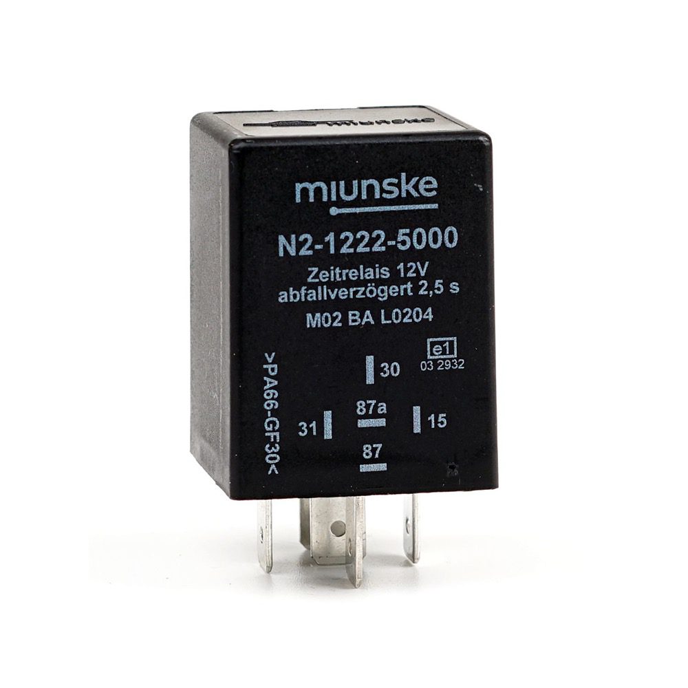 Switchoff Delayed Timer Relay 12V, 2.5sec, no dry contact miunske