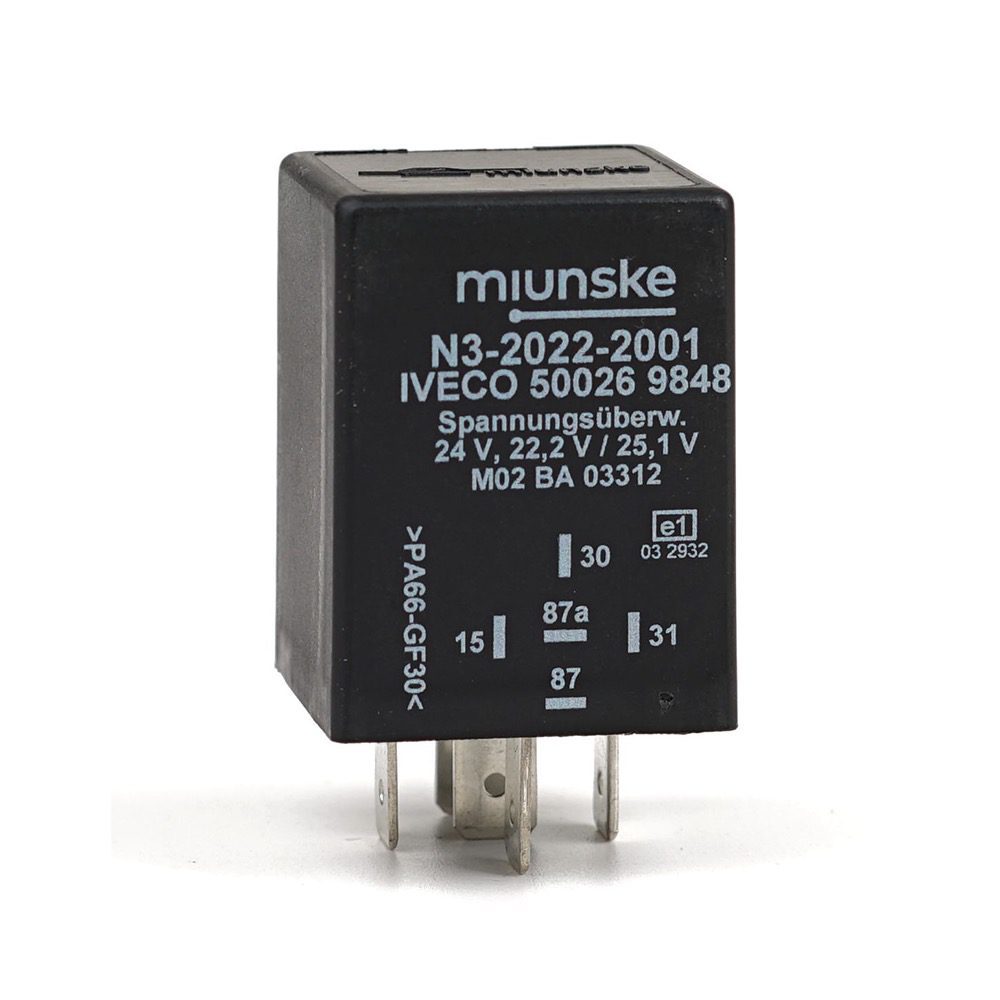 Voltage Monitoring Relay 24V, U(on) 25.1V, U(off) 22,2V, delayed miunske