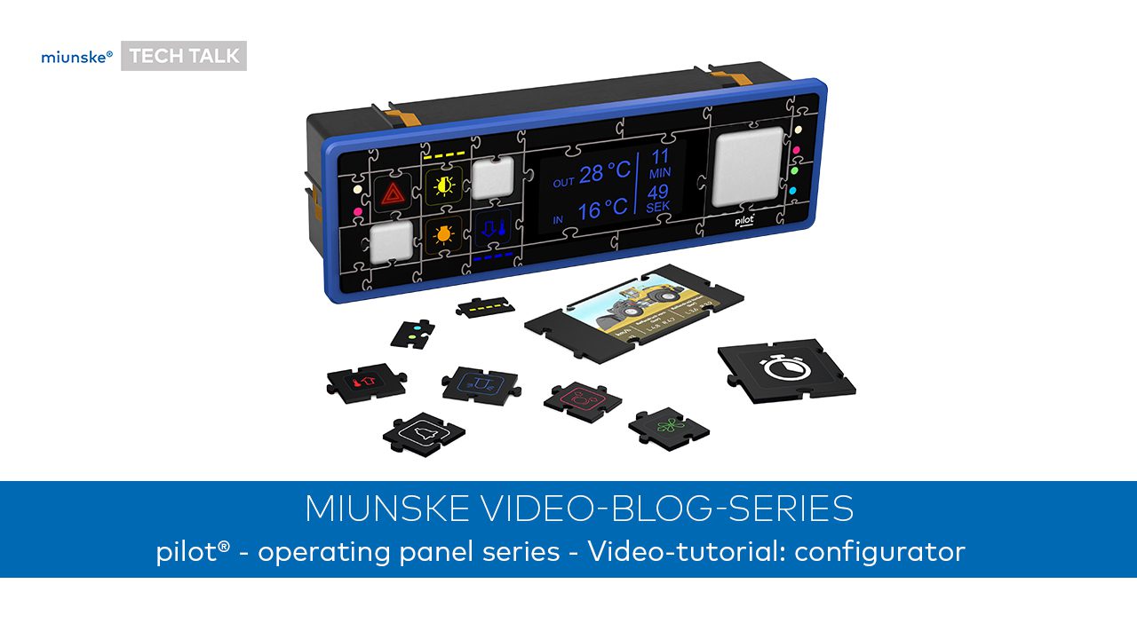 pilot operating panel series with link to the TECH TALK: video tutorial pilot configurator