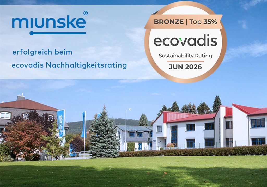 miunske electronic GmbH ausgezeichnet mit ECOVADIS Medaille